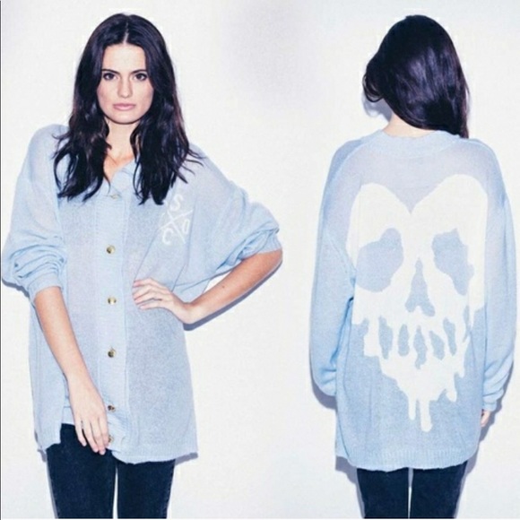 Sweaters - Drop Dead Skull Cardigain